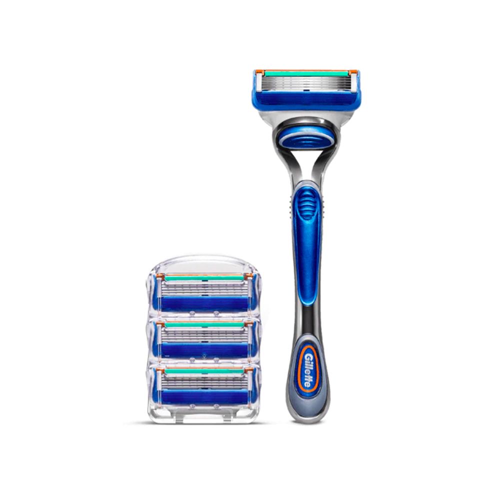 Gillette Fusion Razor + 4 Cartridges