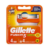 Gillette Fusion5 Power Cartridges - 4 Pack