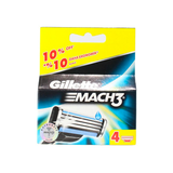 Gillette Mach 3 Men Beard Shaving Cartridges 4PK