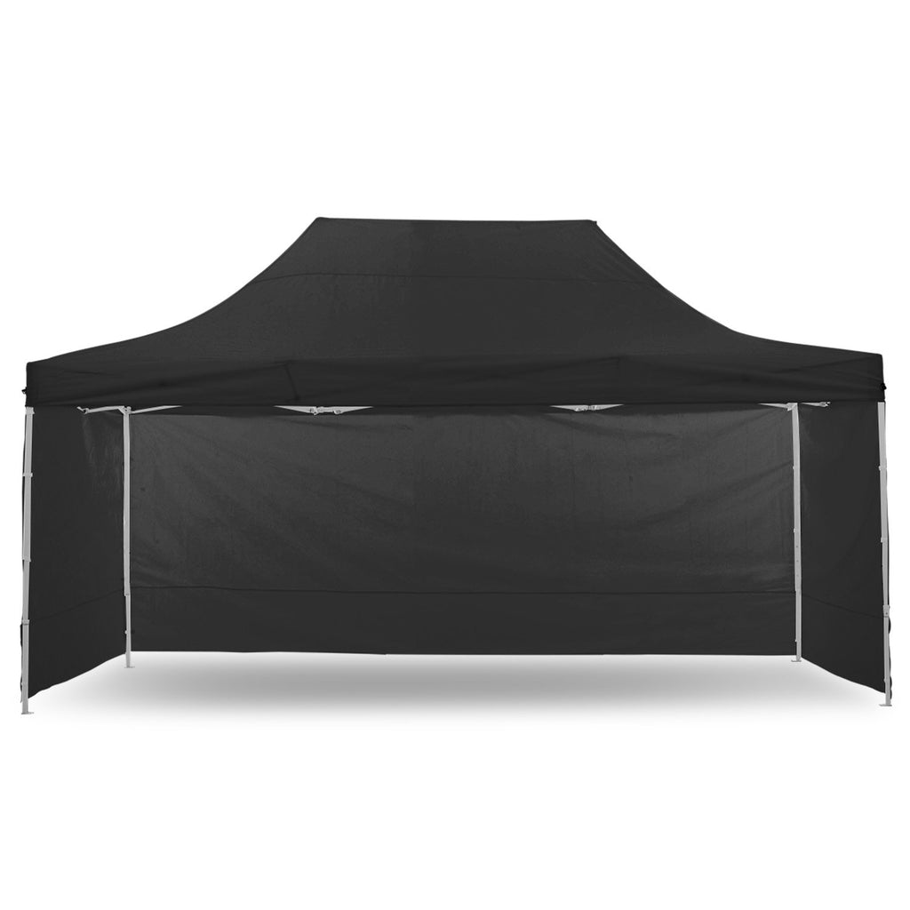 Gazebo Tent Marquee 3x4.5m PopUp Outdoor Wallaroo Black
