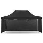 Gazebo Tent Marquee 3x4.5m PopUp Outdoor Wallaroo Black