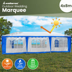4x8 Outdoor Event Wedding Marquee Tent Blue