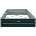Wallaroo Garden Bed 240 x 120 x 30cm Galvanized Steel - Green