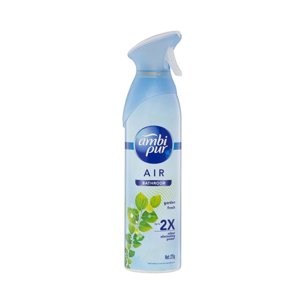 2 Pack x Ambi Pur Air Bathroom Spray Garden Fresh 275g