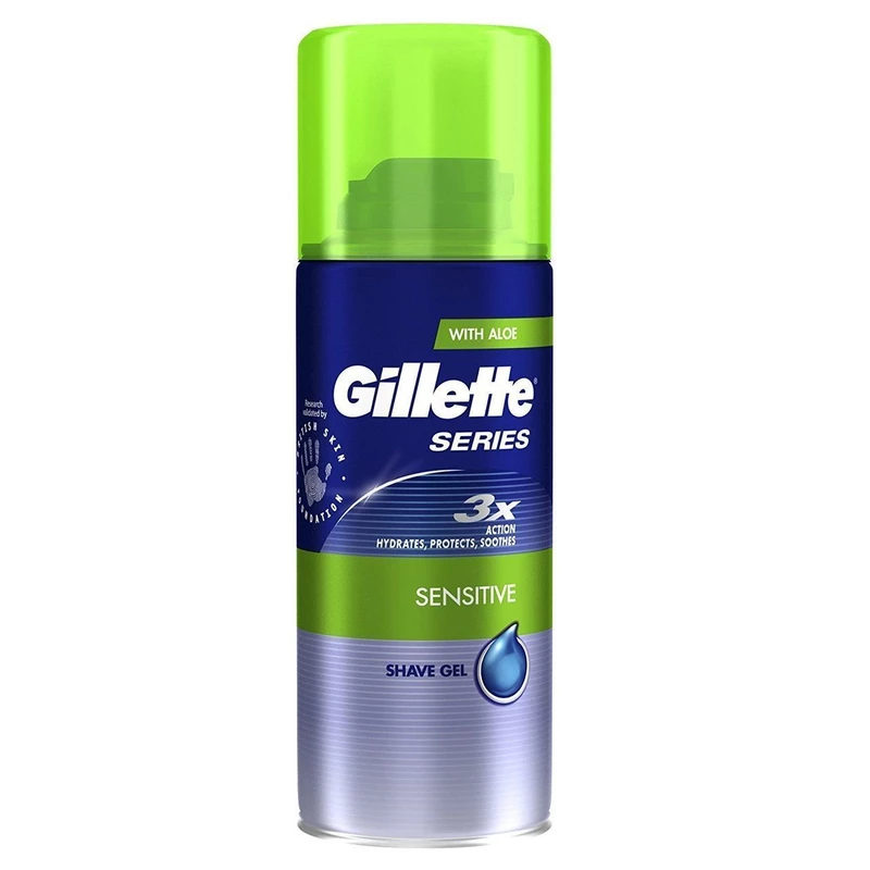 Gillette Series 3X Action Sensitive Shave Gel with Aloe 75ml