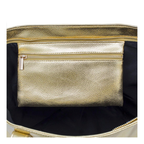 Dilly's Collection's Leather 'Good Luck' Handbag - Metallic Gold