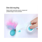 Magic Cat Retractable Ball and Feather String Toy