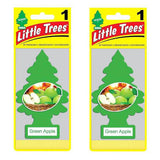 2 x Little Trees Air Freshener - Green Apple