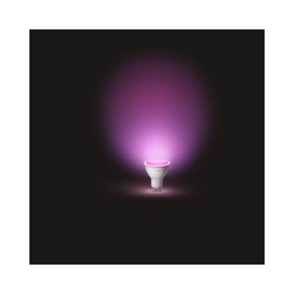 Philips Hue 5.7W 350lm GU10 Smart Downlight Bulb White & Colour Ambiance