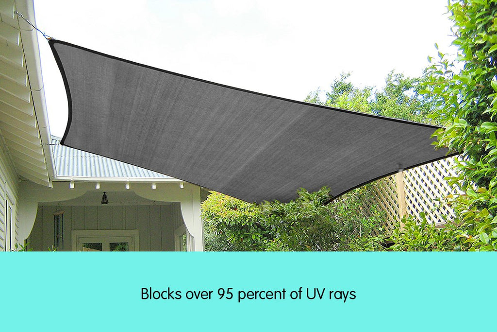 Wallaroo Rectangular Shade Sail 3m x 5m -Grey – Smooth Sales