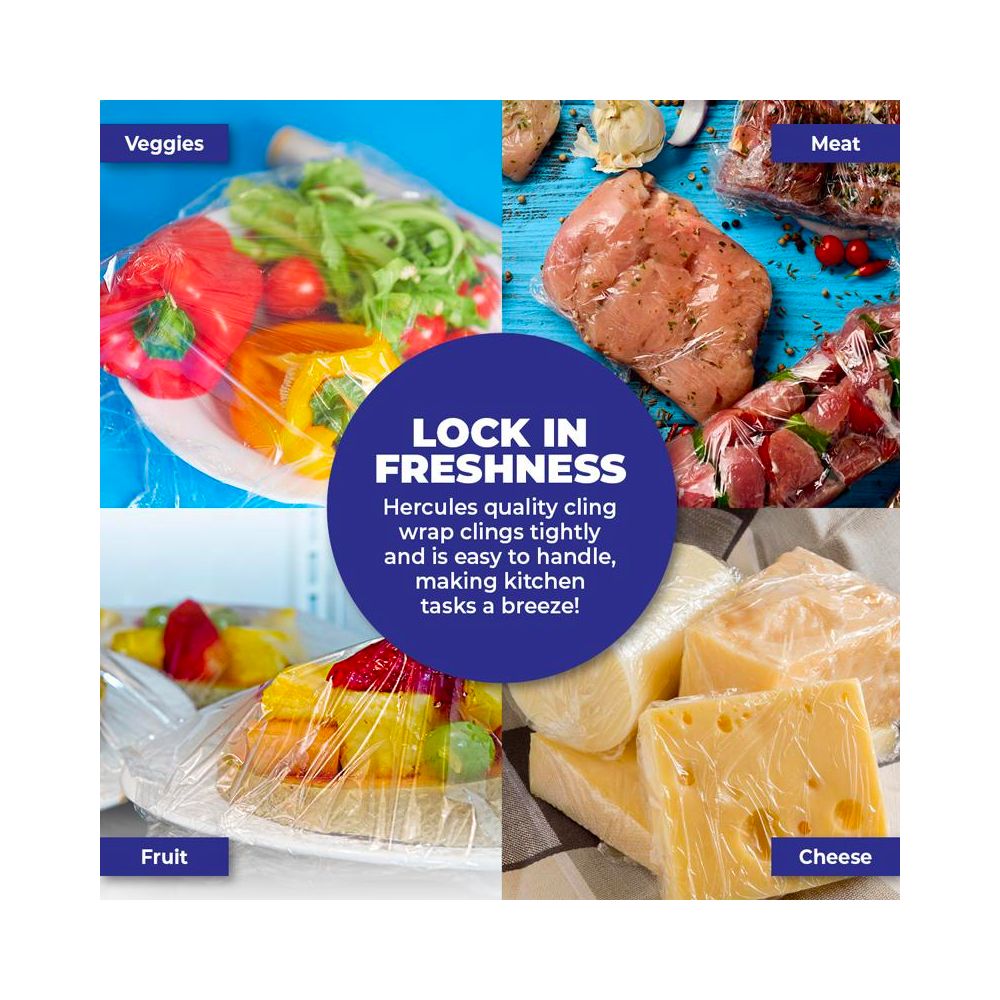 4 Pack x Hercules Cling Wrap 30m x 33cm