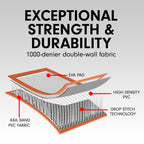 4m x 1m Air Track Inflatable Gymnastics Tumbling Mat - Orange