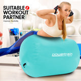 Inflatable Gymnastics Air Barrel Exercise Roller 120cm x 75cm - Green