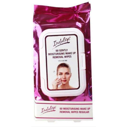 Indulge Moisturising Makeup Removal Wipes Regular - 60 Pack