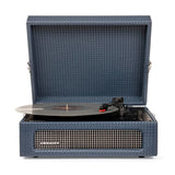 Crosley Voyager Bluetooth Portable Turntable + Entertainment Stand Bundle - Navy