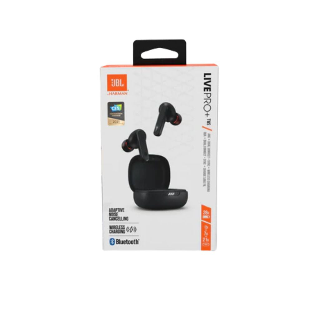 JBL Live Pro+ TWS Noise Cancelling In-Ear Headphones - Black