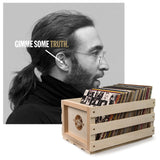 Crosley Record Storage Crate & John Lennon Gimmie Some Truth - Double Vinyl Album Bundle