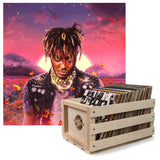 Crosley Record Storage Crate &  Juice Wrld Legends Never Die - Double Vinyl Album Bundle