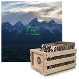 Crosley Record Storage Crate &  Kanye Weste - Ye - Vinyl Album Bundle