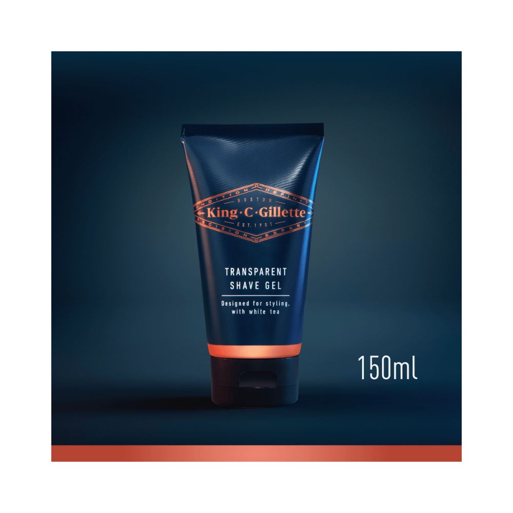 King C Gillette Transparent Shave Gel - 150ml