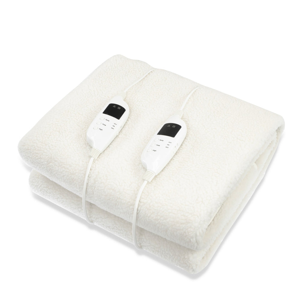 Laura Hill Fleece 9 Level Heated Settings Electric Blanket - King