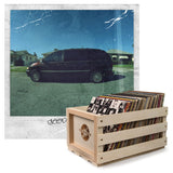 Crosley Record Storage Crate & Kendrick Lamar Good Kid, M.A.A.D City - Double Vinyl Album Bundle
