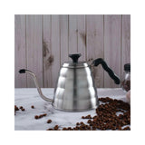 Sherwood Home Filter Brew V60 Pour Over Coffee Kettle With Thermometer - Stainless Steel - 1L