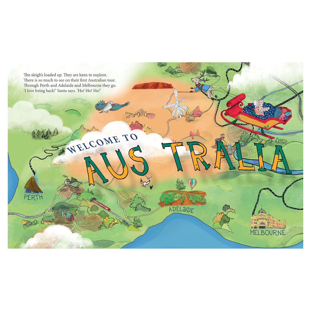 I Saw Santa in Australia Book
