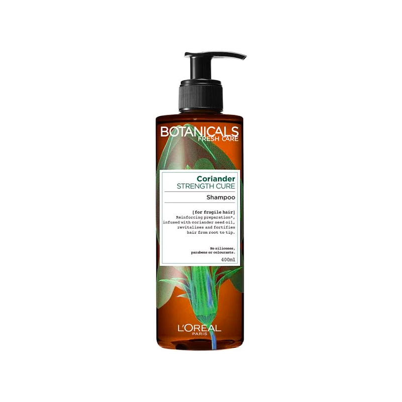 3 Pack x L'Oreal Paris Botanicals Coriander Strength Shampoo 400ml