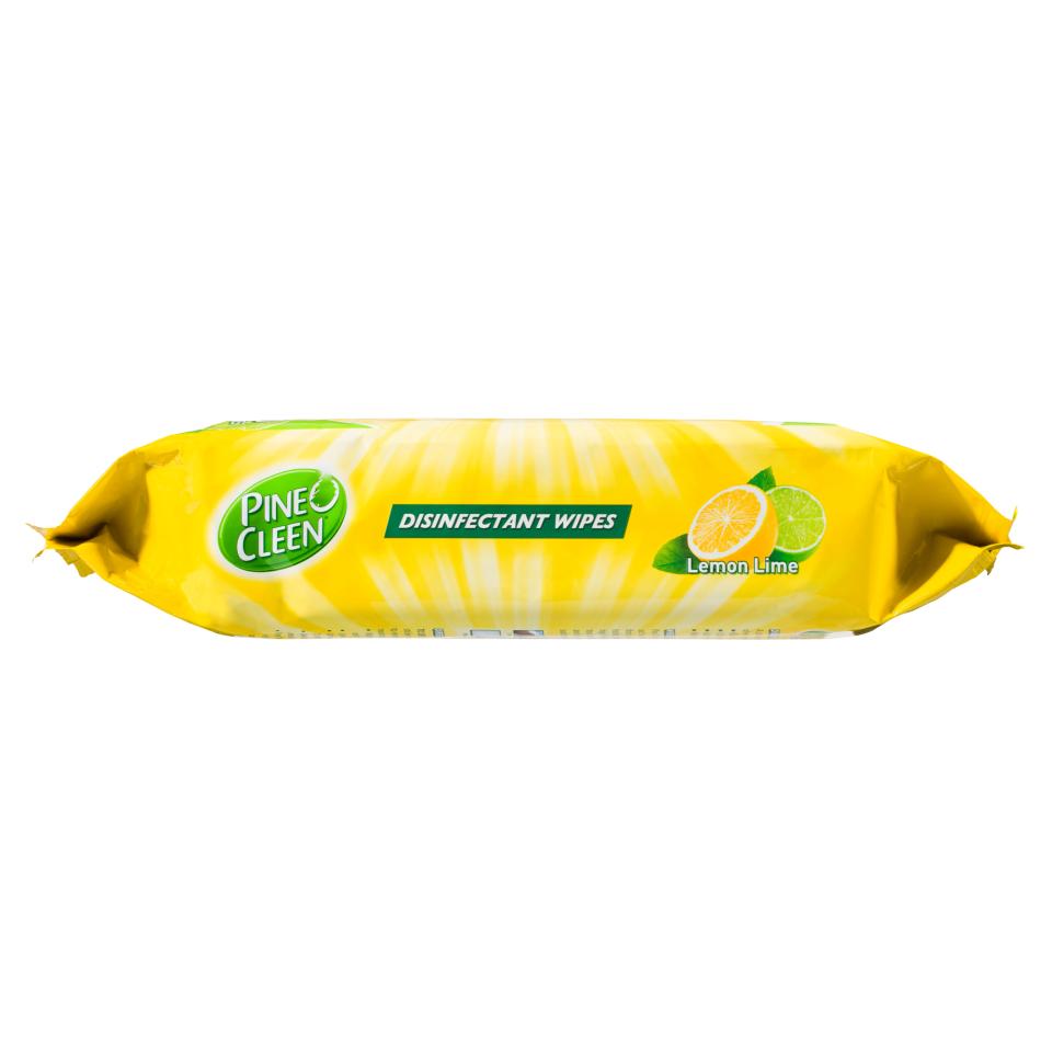 Pine O Cleen Household Grade Wipes Lemon Lime - 90 Pack