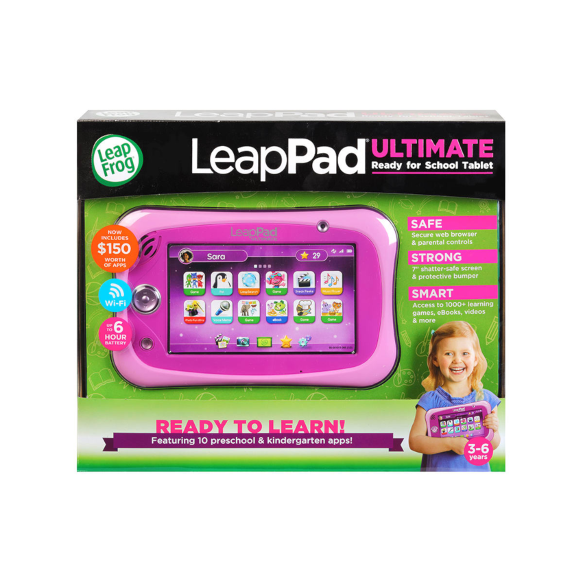 LeapFrog LeapPad Ultimate with Get Ready for School Bundle Pink