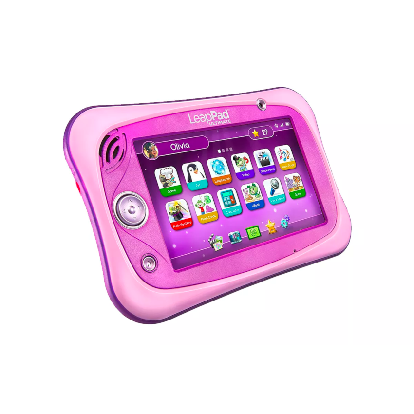 LeapFrog LeapPad Ultimate with Get Ready for School Bundle (Pink) + 2 Games