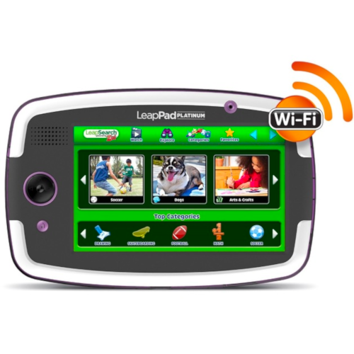 LeapFrog LeapPad Platinum Kids Learning Tablet (Purple) + 2 Games