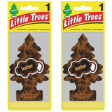 2 x Little Trees Air Freshener - Leather