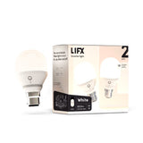 LIFX White 8.5W A60 B22 800lm Smart Bulb - 2 Pack