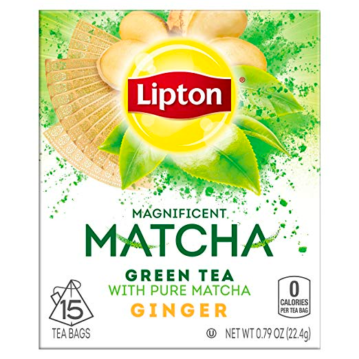 4 Pack x Lipton 15pk Matcha Green Tea With Ginger