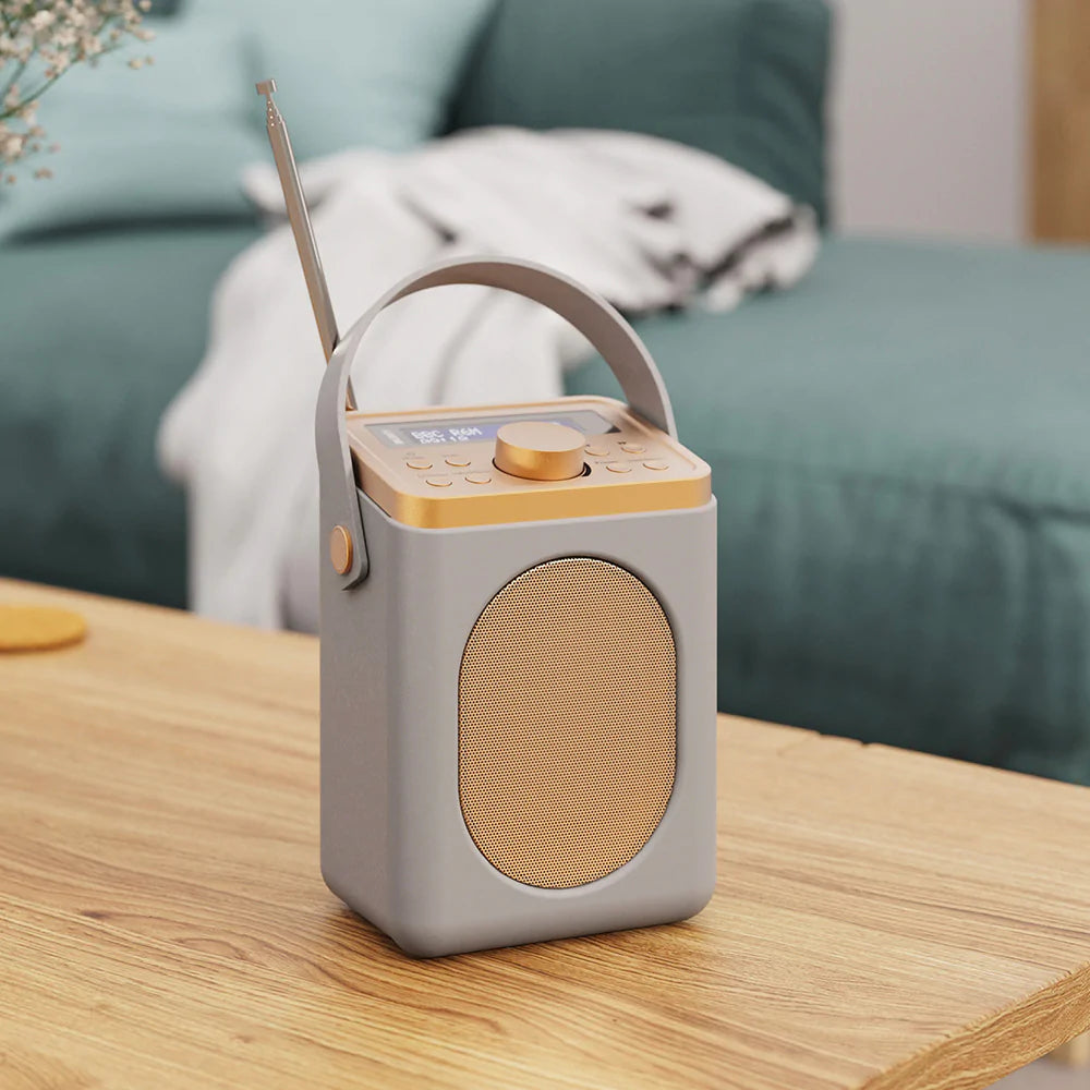 Majority Little Shelford Bluetooth & DAB Radio with Bluetooth-Grey-2PK
