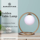 Sarantino Gold Metal Table Lamp