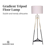 Sarantino Gradient Tripod Floor Lamp