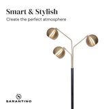 Sarantino Adjustable 3-Arm Arc Lamp