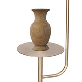 Sarantino Floor Lamp with Metal End Table