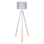 Sarantino Adjustable Height Arc Floor Lamp Antique Brass Shade