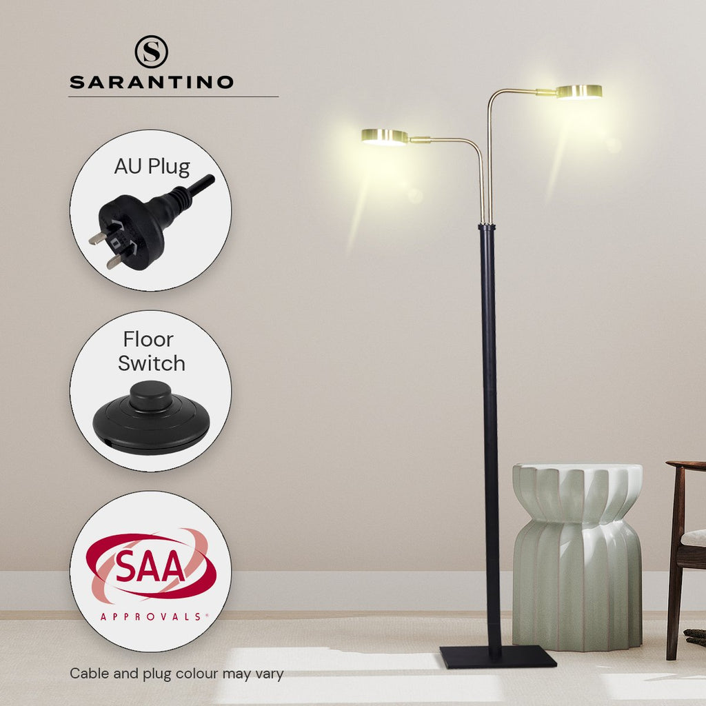 Sarantino LED Metal Floor Lamp