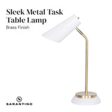 Sarantino White/Brass Table Lamp