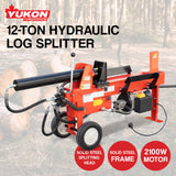 Yukon Electric 12 Ton Log Splitter Wood Cutter