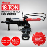 Yukon Petrol Log Splitter Wood Cutter - 18Ton