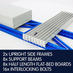 1 Bay Garage Storage Steel Rack Long Span Shelving 2.0m-wide 800kg