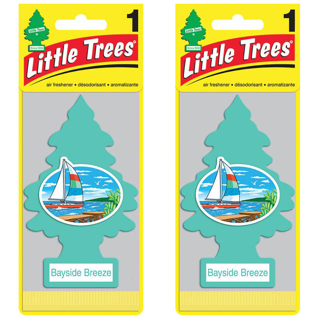 2 Pack x Little Trees Air Freshener - Bayside Breeze
