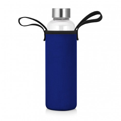 Glass Water Bottle with Neoprene Sleeve - 600ml