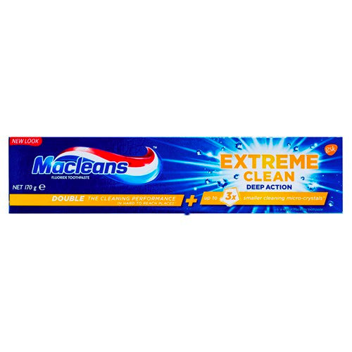 6 Pack x Macleans EXTREME CLEAN DEEP ACTION Toothpaste 170g